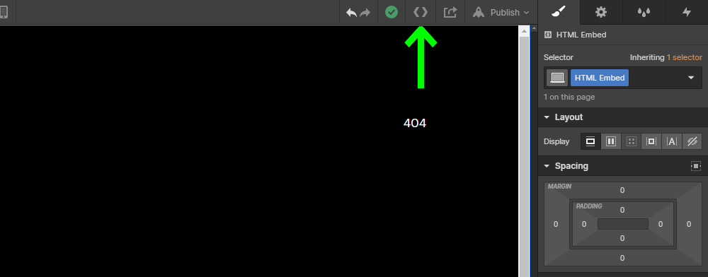 Exort HTML code in Webflow