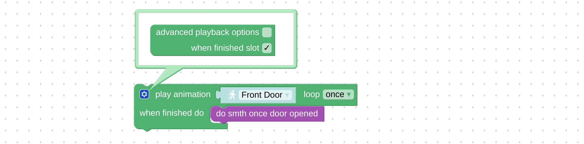 Puzzle to do something on animation finish