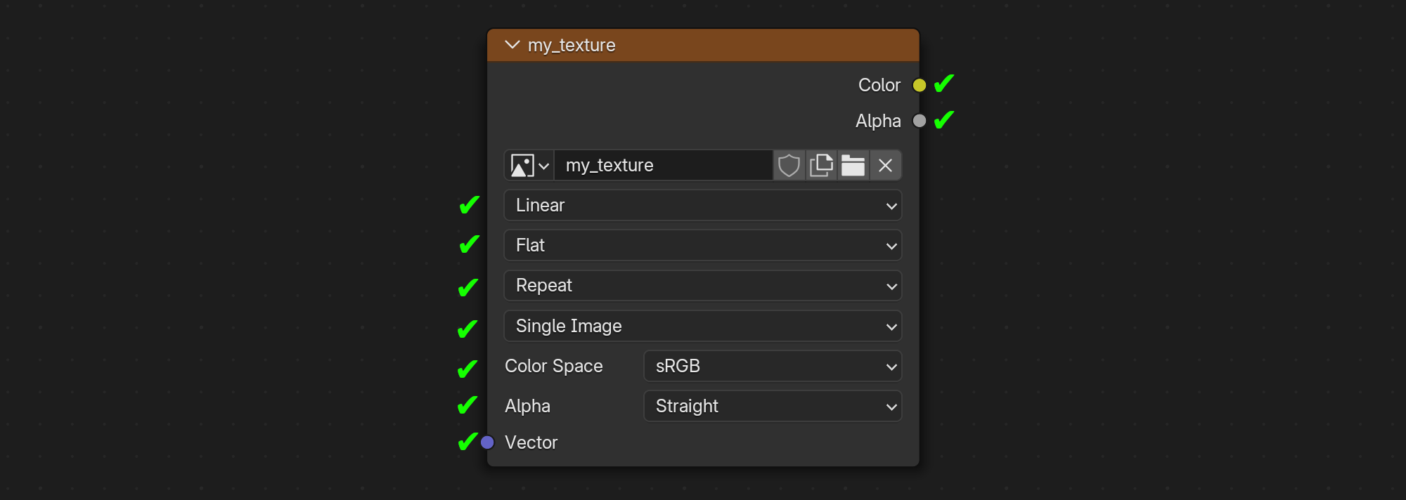 Blender Image Texture node