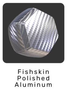 Fishskin polished aluminum material